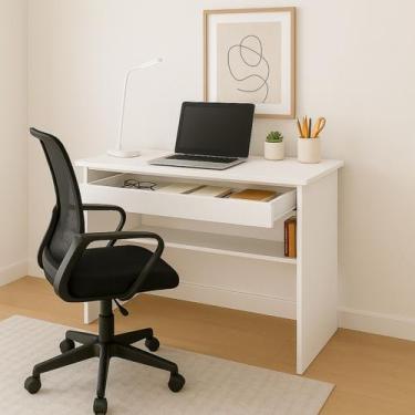 Imagem de Mesa para Notebook 70 Cm Largura Com 1 Gaveta Home Office Escritório Q