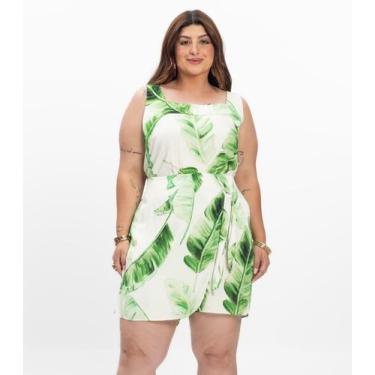 Imagem de Shorts Saia Feminino Plus Size Secret Glam Bege, Plus G1, Bege