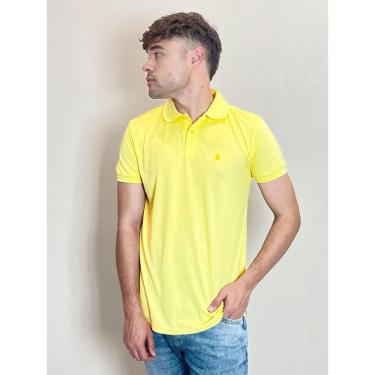 Imagem de Polo Masculina Piquet Básica Com Botões Polo Wear Amarelo Claro-Masculino