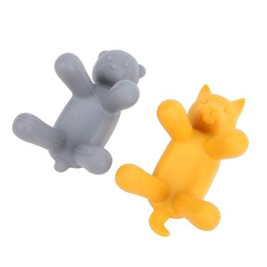 Imagem de Yosoo Health Gear 2 Peças de Suporte de Esponja de Silicone para Pia de Cozinha, Suporte de Sabão, Design Vertical Compacto e Bonito Com Fácil Limpeza para Organizador de Esponja, Rack de Secagem