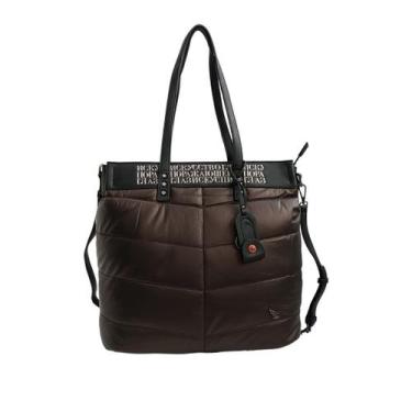 Imagem de Bolsa feminina ombro e transversal macia - Golden Fenix, G, Café