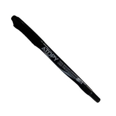 Imagem de Kit 2 unidades Caneta Marcador Permanente Ponta Dupla Preta 0.5/1.0 - 