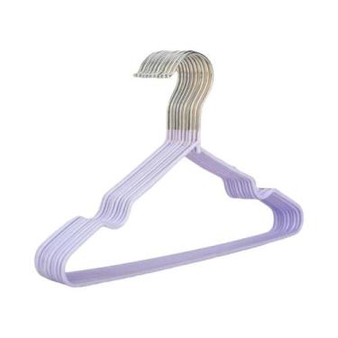 Imagem de Cabides De Metal Antiderrapantes Com Revestimento De Borracha Para Beb