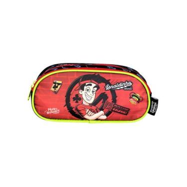 Imagem de Estojo Escolar Penal Youtuber Enaldinho EI42224 - Luxcel, VERMELHO