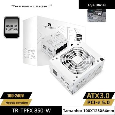 Imagem de Fonte De Alimentação SFX Platinum Thermalright TR-TPFX850-W ATX3.0 PCI