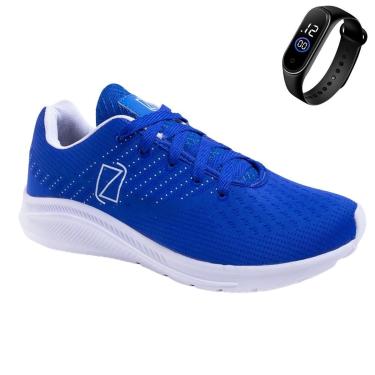 Imagem de Tênis Esportivo Masculino Macio Estiloso e Perfeito para Treino + Relógio-Masculino