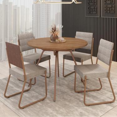 Imagem de Conjunto Sala De Jantar 4 Cadeiras San Francisco Carraro
