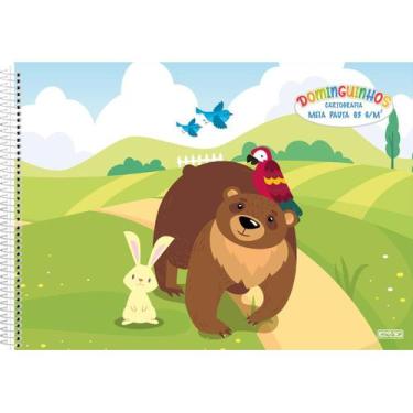 Imagem de Caderno Meia Pauta Espiral Dominguinhos Com 40 Folhas Sao Domingos