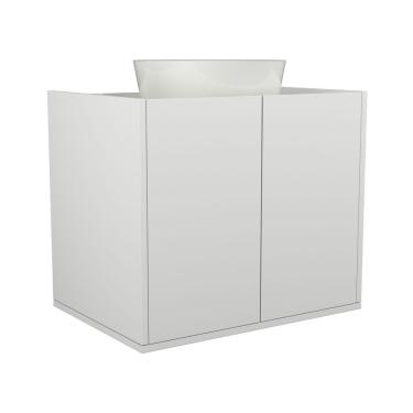 Imagem de Gabinete Suspenso Para Banheiro Davi 60cm Branco