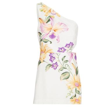 Imagem de Vestido Curto Farm Rio Orquidário-Feminino