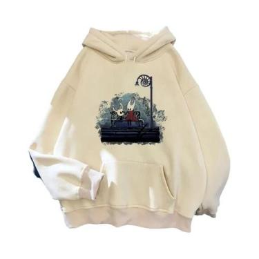 Imagem de Hoodies Masculinos Hollow Knight Ulzzang Grunge Y2k Estilo Estético, P