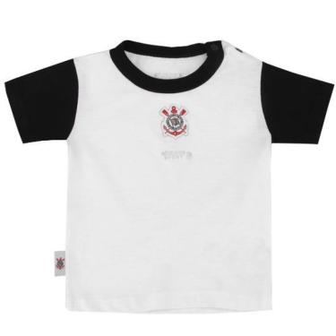 Imagem de Camiseta Corinthians Bebê Bicolor Oficial