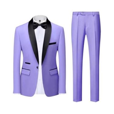 Imagem de Terno Masculino Casual De Negócios Para Casamento E Festa, Tamanhos M-