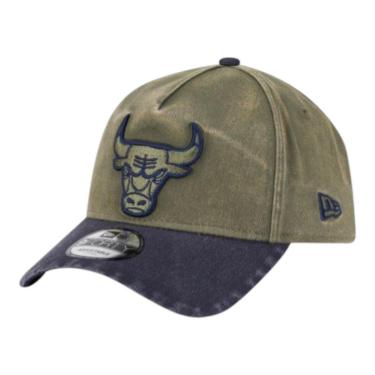 Imagem de Boné New Era 940 New Olive Wshd Chicago Bulls Verde-Masculino