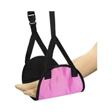 Imagem de Apoio De Pés Ajustável Para Avião, Leve E Portátil, Rede De Dacron Par