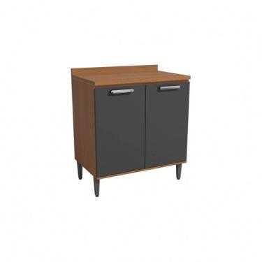 Imagem de Balcão de Cozinha 80cm 2 Portas com Tampo Linna - Kappesberg