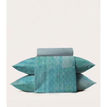 Imagem de Jogo De Cama 3 Peças Supercal Solteiro Corttex Verde, UN, Verde