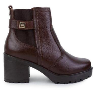 Imagem de Bota Feminina Pegada Couro Frontier Marrom Pinhão -282603-03-Feminino