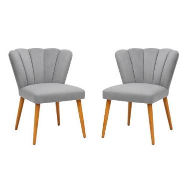 Imagem de Kit 2 Cadeiras Liz Para Penteadeira Quarto Salão De Estética - Móveis 