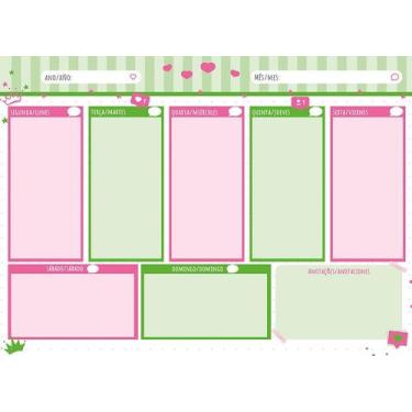 Imagem de Planner Bloco de Mesa Be Mine Permanente Semanal 70 folhas