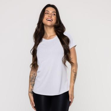 Imagem de Blusa Fitness Feminina Tapa Bumbum Gola Redonda Manga Curta-Feminino