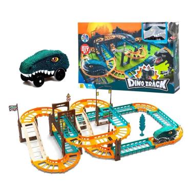 Imagem de Pista Elétrica Auto Track Hot Carrinho Dino