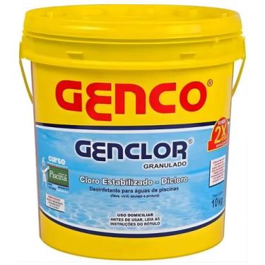 Imagem de Cloro granulado Estabilizado Genclor 10kg Genco