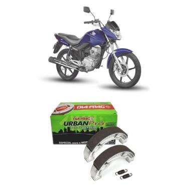 Imagem de Patim Lona Freio Dia-Frag Honda CG 150 160 Titan Fan C/ Mola