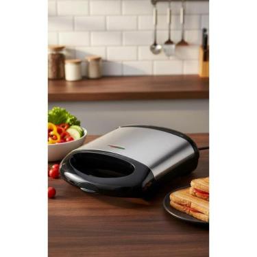 Imagem de Sanduicheira e Grill 800W Inox: Lanches Perfeitos! - Congratulations S
