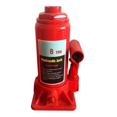 Imagem de Macaco Hidráulico Tipo Garrafa 8 Toneladas Caminhões Vans Suvs Durável