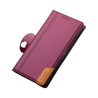 Imagem de Capa Carteira Magnética De Couro Para Samsung Galaxy S26 S25 Edge Ultr