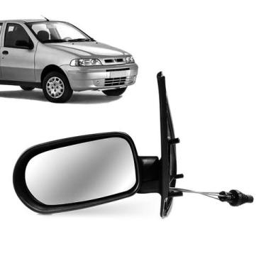 Imagem de Retrovisor Palio Siena Fire 01 a 04 4 portas com controle Lado Esquerd