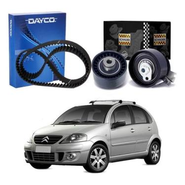 Imagem de Kit Correia Dentada Tensor Citroën C3 1.6 16v 2003 A 2012 - Dayco