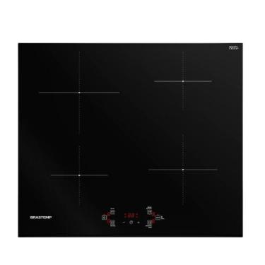 Imagem de Cooktop de Indução Brastemp 4 Bocas BDJ60BE, Preto, 220V