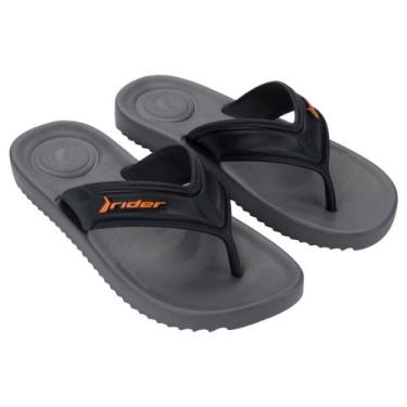 Imagem de Chinelo Rider Trace, Cinza, Preto, 37/38