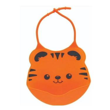Imagem de Babador de Silicone Pega Migalha Tifrinho Laranja  Buba
