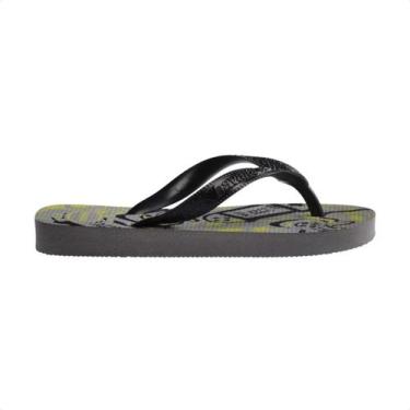 Imagem de Chinelo Infantil Dedo Havaianas Kids Athletic, Cinza aço, 23/24