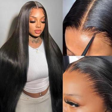 Imagem de Peruca Pizazz 13x6 HD Lace Front Cabelo Humano 30" Liso