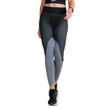 Imagem de Calça Legging com Recorte LSport FlexMove Lupo, G, Grafite