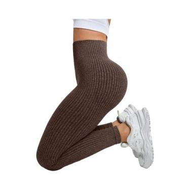 Imagem de Calças De Yoga Sem Costura Para Mulheres Com Controle De Barriga, Legg