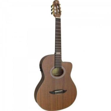 Imagem de Violão Eletroacústico Flat Cutaway Nylon GNF-3 Walnut Satin - Giannini
