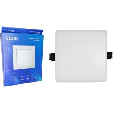 Imagem de Plafon Led Embutir Elgin Quadrado 12W. 960Lm. 6500K. Bivolt Branco, Br