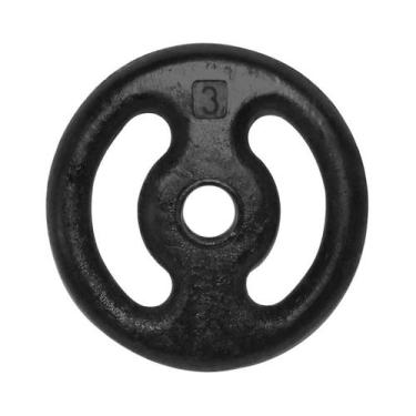 Imagem de Anilha Ferro Fundido Pintada Fitness Academia 3,0 Kg - ANILHAS FITNESS