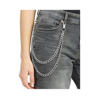 Imagem de Cadeia De Carteira Unissex De Dupla Camada Estilo Punk Goth Para Homen