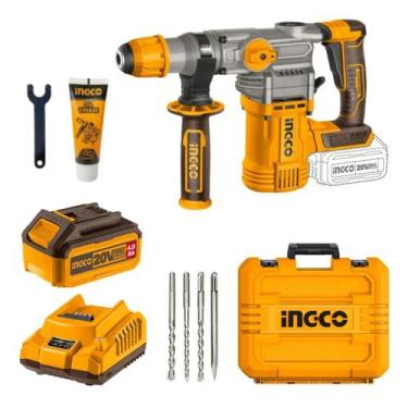 Imagem de Martelete Combinado Profissional Sds Plus 28mm Ingco Bivolt, Bivolt