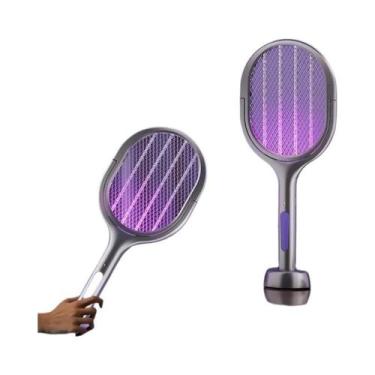 Imagem de Raquete Elétrica Telescópica Recarregável De 109cm Com Lâmpada UV E Su