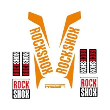 Imagem de Adesivos De Vinil Impermeáveis Para Suspensão De Moto MTB Rockshox REB