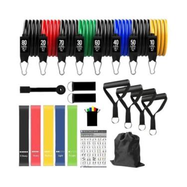 Imagem de Conjunto De Equipamentos De Treino Para Casa: Barra De Exercícios, Pil