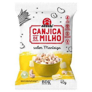 Imagem de Pipoca Canjica de Milho sabor Manteiga Vegana, Sem Glúten Okoshi 40g