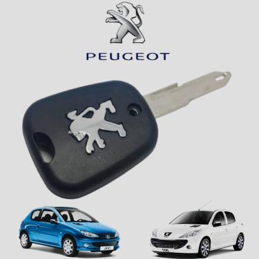Imagem de Capa Carcaça Chave Ignição Peugeot 206 207 306 307 C3 106 107 1998 1999 2001 2002 2003 2004 2005 2006 2007 2008 2009